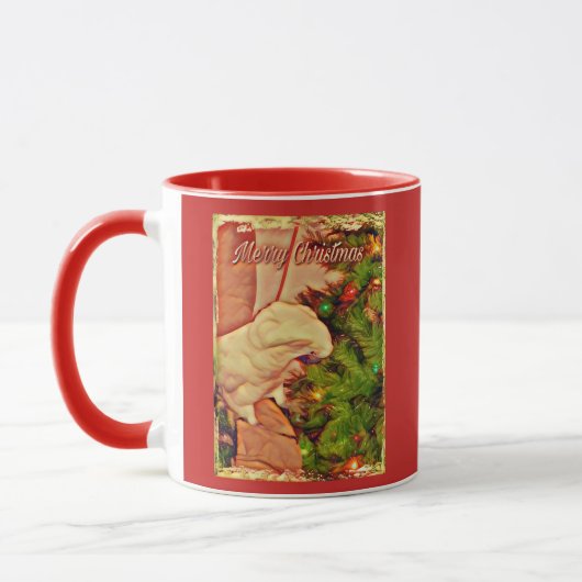 Mug Joyeux Noël Onni le cacatoès de bébé (Gauche)