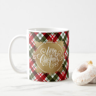 Mug Joyeux Noël Or Plaid