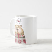 Mug Joyeux Noël ourson de la forêt animé (Devant gauche)