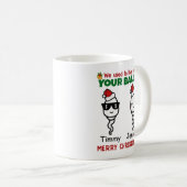 Mug Joyeux Noël papa 2 enfants (Devant droit)