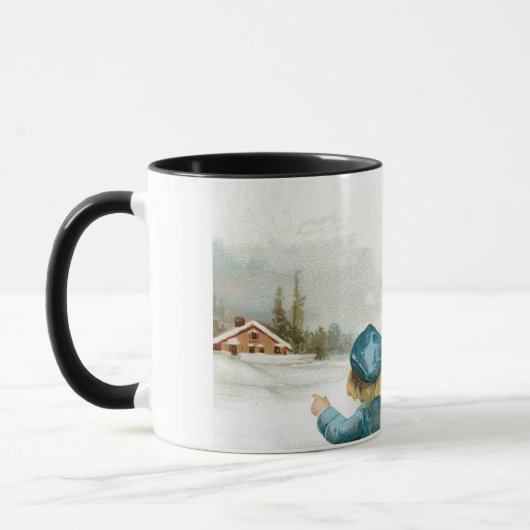 Mug Joyeux Noël par Ellen Clapsaddle (Gauche)