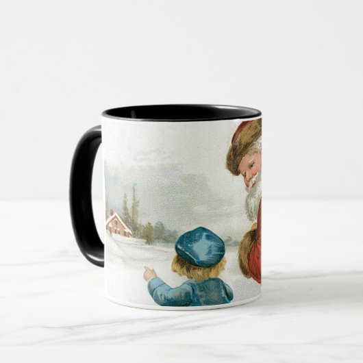 Mug Joyeux Noël par Ellen Clapsaddle (Devant gauche)