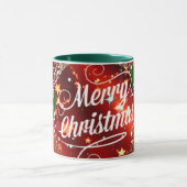 Mug Joyeux Noël, parties scintillant et pétillant (Centre)