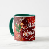 Mug Joyeux Noël, parties scintillant et pétillant (Devant gauche)