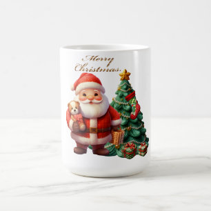 Mug Joyeux Noël Père Noël cadeaux et sapin de Noël