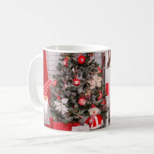 Mug Joyeux Noël Père Noël Décorations (Devant gauche)