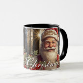 Mug Joyeux Noël Père Noël personnalisez (Devant droit)