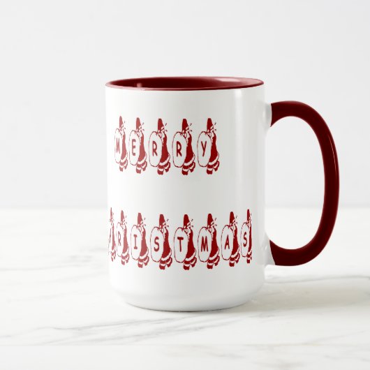 Mug Joyeux Noël Père Noël Police (Droite)