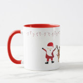 Mug Joyeux Noël Père Noël Reindeer Sucres de canne Rou (Gauche)