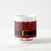 Mug Joyeux Noël-Père Noël-Rouge éblouissant (Centre)