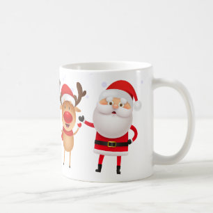 Mug Joyeux Noël Père Noël Rudolph Bonhomme de neige El