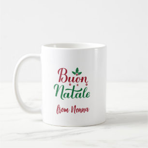 Mug Joyeux Noël personnalisé italien Noël