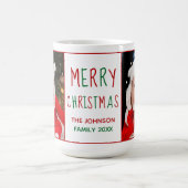 Mug Joyeux Noël personnalisé mignon cadeau photo (Centre)