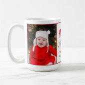 Mug Joyeux Noël personnalisé mignon cadeau photo (Gauche)