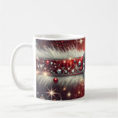 Mug Joyeux Noël personnalisé Père Noël Ceinture à mant (Gauche)