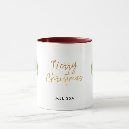 Mug Joyeux Noël personnalisés Palm Tree (Centre)