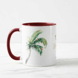 Mug Joyeux Noël personnalisés Palm Tree