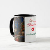 Mug Joyeux Noël Phares de Crisp Point (Devant gauche)
