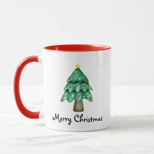 Mug Joyeux Noël Photo Personnalisée (Gauche)