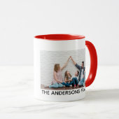 Mug Joyeux Noël Photo Personnalisée (Devant droit)