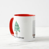 Mug Joyeux Noël Photo Personnalisée (Devant gauche)