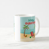 Mug Joyeux Noël Plage (Devant droit)