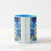 Mug Joyeux Noël Pretty Blue Maison de Noël (Centre)