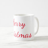Mug Joyeux Noël Red Typographie (Devant droit)