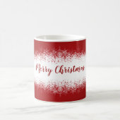 Mug Joyeux Noël Red White Snowflakes (Centre)