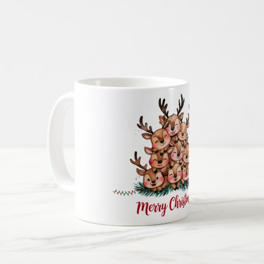 Mug Joyeux Noël Reindeer (Devant gauche)
