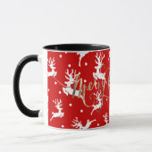 Mug Joyeux Noël Rénes Rouges (Gauche)