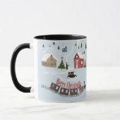 Mug Joyeux Noël, rétro (Gauche)