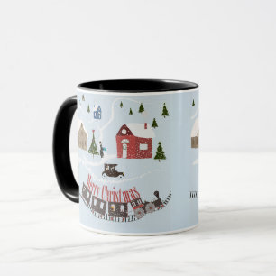 Mug Joyeux Noël, rétro