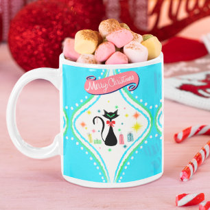 Mug Joyeux Noël Retro Chat Siamese