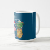 Mug Joyeux Noël rose Flamant rose Noël (Devant droit)