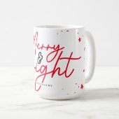 Mug Joyeux Noël rouge (Devant droit)