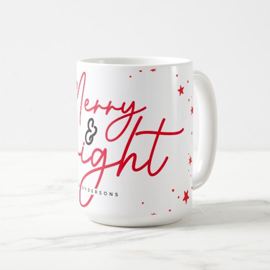 Mug Joyeux Noël rouge (Devant droit)