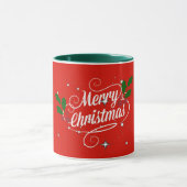 Mug Joyeux Noël rouge et vert, (Centre)