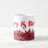 Mug Joyeux Noël Rouge Poinsettia (Centre)