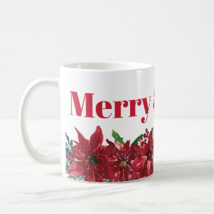Mug Joyeux Noël Rouge Poinsettia
