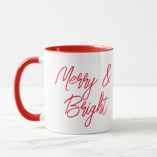 Mug Joyeux Noël rouge vif (Gauche)