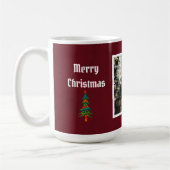 Mug Joyeux Noël Ruby Vin Famille Photo (Gauche)