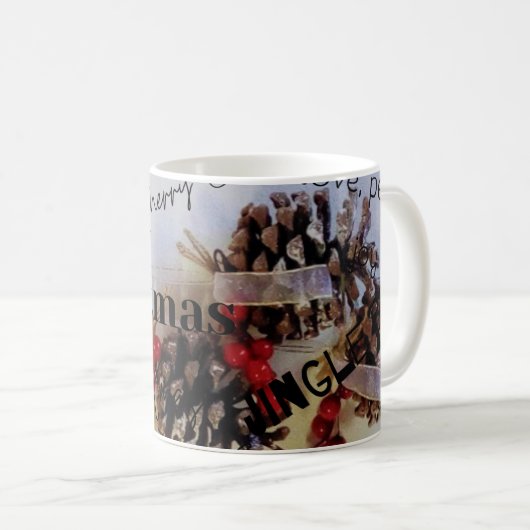 Mug Joyeux Noël rustique (Devant droit)