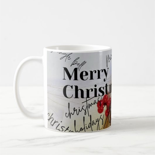 Mug Joyeux Noël rustique (Gauche)