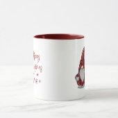 Mug Joyeux Noël Rustique Gnome en Red Buffalo Plaid (Centre)