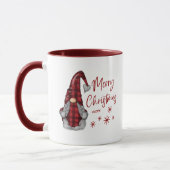 Mug Joyeux Noël Rustique Gnome en Red Buffalo Plaid (Gauche)