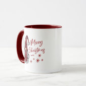 Mug Joyeux Noël Rustique Gnome en Red Buffalo Plaid (Devant gauche)