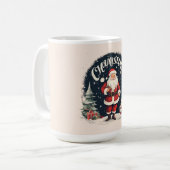Mug Joyeux Noël rustique & Santa Cause (Devant gauche)