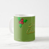 Mug joyeux Noël saint vert (Devant gauche)