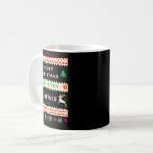 Mug Joyeux Noël, sales libéraux – Drôle rétro  (Devant gauche)